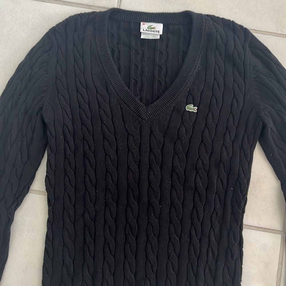Lacoste Women’s Cable Knit Sweater